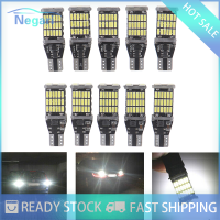 มอเตอร์ NG✨ปลาคอด✨รถ10ชิ้นสีขาว45 SMD 4014 T15 W16W แอลอีดีถอยรถหลอดไฟ Lampu Belakang 6000K