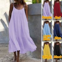 【CW】✸◎  Dresses 2023 Size Ruffle Loose Backless Big Beach