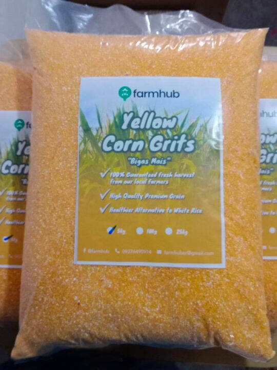 Pure Yellow Corn Grits "Bigas Mais" 25KG Lazada PH