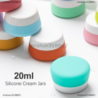 mishun318862 20ml ซิลิโคนขวดเปล่าเครื่องสำอางแต่งหน้าหน้าครีม Lip Balm Container