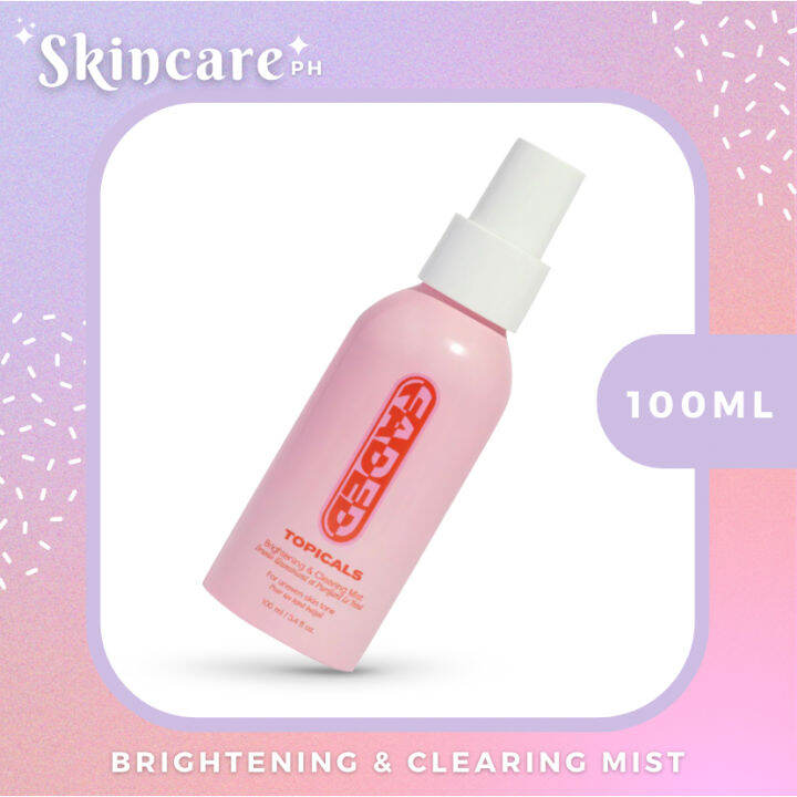 [dented Box] Topicals FADED Brightening & Clearing Mist 100ml | Lazada PH