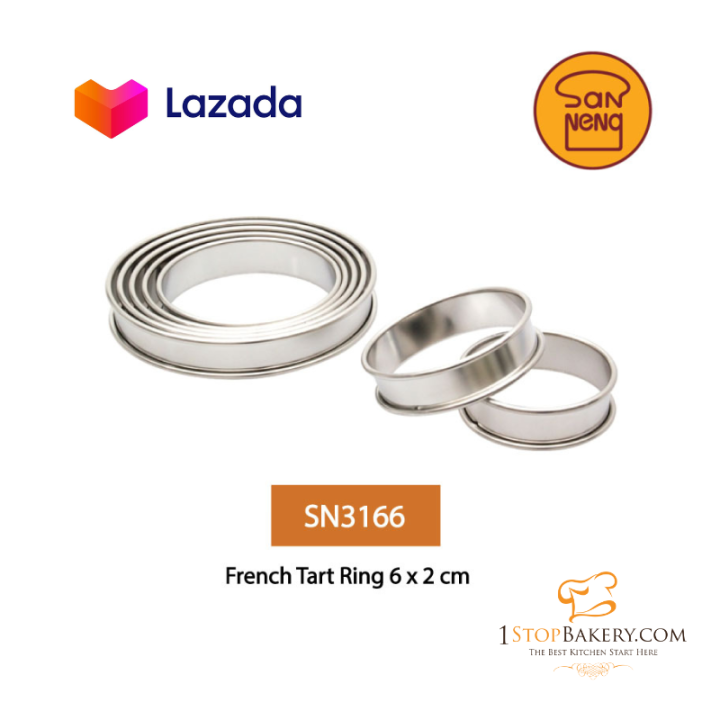 San Neng SN3166 French Tart Ring 6x2 cm / ริงค์ทาร์ต