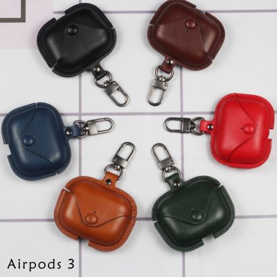 Leather Bluetooth Wireless Earphone Case For AirPods Pro case Genuine Protective Cover For Apple Airpods Pro 2 3 air pods 3 Case Headphones Accessorie