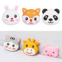 Cartoon Silicone Wall Anti-Collision Stickers Pad Back Door Handle Stopper Protection Mat Door Lock Mute Crash Thick Shock Pad Decorative Door Stops