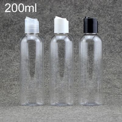 Free Shipping 200ml Plastic Water Bottle Refillable Makeup Cream Cosmetic Face Toners Packaging Shampoo Lotion Clear Container