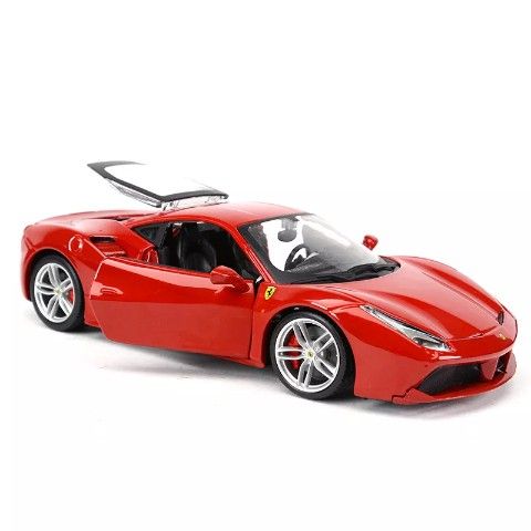 โมเดลรถแข่ง-bburago-ferrari-488tgb-อัตราส่วน-1-24-จำลองเหมือนจริง-ผลิตจากโลหะผสม-diecast-model