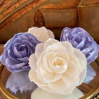 5pcs No Fire Aromatherapy Dry Flowers Macaron Blue Purple Rose Sola Flowers for Reed Diffuser Accessories