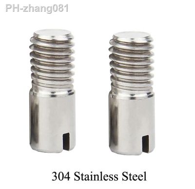 M2/M2.5x6/8/10/12/14/16mm 304 Stainless Steel GB878 Slotted Minus External Male Thread Cylindrical Shaft Parallel Dowel Pin