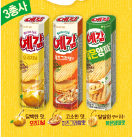 ขนมเกาหลี มันฝรั่งทอดกรอบรส ชีส,ออริจินอล,หัวหอม Potato chips Cheese gratin flavor,Original,fried onion 치즈, 오리지널 ,볶음양파