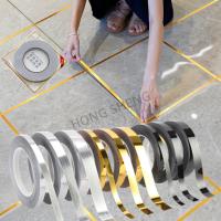 50M Gold black Self-Adhesive Tile Stickers Tape Floor Waterproof Wall Gap Sealing Strip Tile Beauty Seam Sticker Home Decoratio