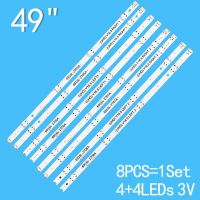 แถบไฟเรืองแสงทีวี LED สำหรับ49UH620V 49LJ58300W ขนาด49 "487มม. 8ชิ้น LC490DGE 6916L-2705A 6916L-2706A 6916L-2708A 6916L-2707A