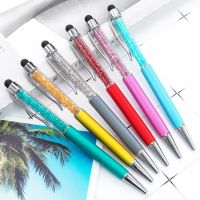 1Pcs Creative Metal Diamond Ballpoint Pen Capacitive Touch Screen Pen Personalized Gift Pens School Student Stationery Pens