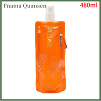 Fnama 480ml แบบพกพา Ultralight foldable Water BAG ขวดน้ำขวดนุ่ม