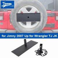 JIDIXIAN รถด้านหลังยางอะไหล่ป้ายทะเบียน Mount สำหรับ Jeep Wrangler TJ JK สำหรับ Suzuki Jimny อุปกรณ์เสริมภายนอก