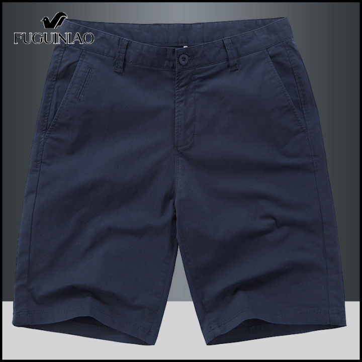 fuguiniao-กางเกงขาสั้นผู้ชายแบบเรียบง่ายห้ากางเกงลำลองทรงหลวมๆกางเกงขาสั้นกางเกงชายหาดโอเวอร์ไซส์
