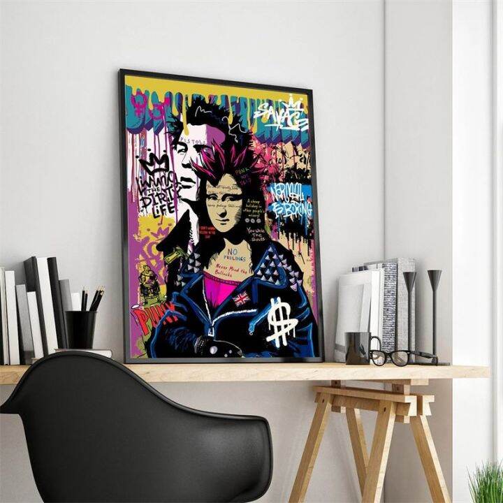 nordic-pop-street-art-graffiti-เพลงโปสเตอร์ความงามประตู-rock-rapper-ภาพวาดผ้าใบ-wall-art-home-gallery-room-decor-บาร์