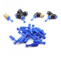 4mm/6mm/8mm/10mm/12mm Pneumatic Fittings Quick Blue Nylon Blanking Plug Hose Tube Push Fit Dustproof Seal Connector Air Line Hand Tool Parts Accessori