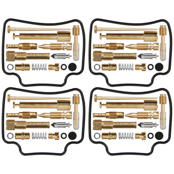 ชุดซ่อมคาร์บูเรเตอร์4ชุดซ่อมซ่อมซ่อมคาร์บูเรเตอร์ซีลยกเครื่องเหมาะสำหรับฮอนด้า-cb750-rc42-1992-110-2008
