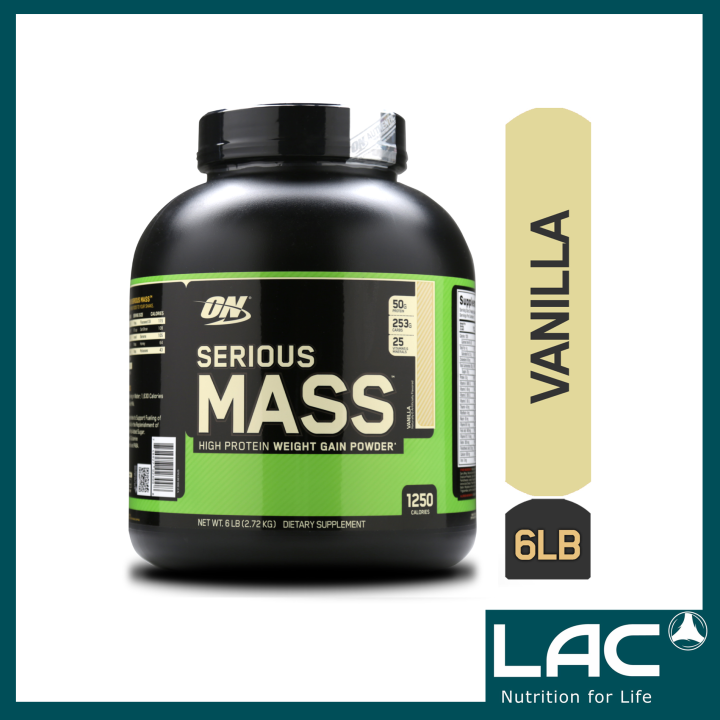 OPTIMUM NUTRITION Serious Mass Vanilla (6lb) (best by: January 2025 ...