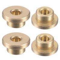 Flange Sleeve Bearings 4x8x10mm Sintered Bronze Self-Lubricating Bushing 4pcs