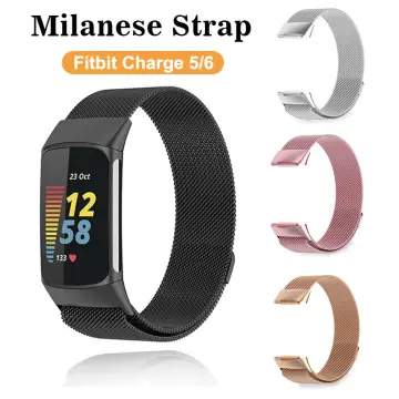 For Fitbit Charge 6 5 Watch Strap Milanese Stainless Steel Band