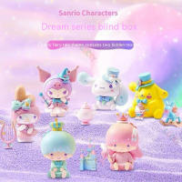 Sanrio ชุดแฟนตาซีของแท้กล่องทึบของเล่นตกแต่ง Clow M Melody Cinnamoroll Babycinnamoroll ของเล่นทำด้วยมือของขวัญตุ๊กตาเด็กผู้หญิง