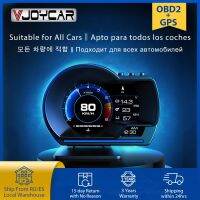 Vjoycar ใหม่ล่าสุด V60จอแสดงผล Head Up Auto Display OBD2 + GPS สมาร์ทรถ HUD เครื่องวัดระยะทางดิจิทัลมาตรวัดน้ำและน้ำมันสัญญาณเตือนภัยอุณหภูมิรอบต่อนาที