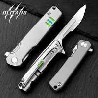 Mini CNC Titanium Alloy Scalpel Fast Open Folding EDC Outdoor Unpacking Pocket With 10Pcs ใบมีดแบบถอดเปลี่ยนได้