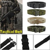 ☃┅❁ Tactical Waist Belt 8 Color 130cm Army Style Combat Belts Quick Release Adjustable Military Waistband Outdoor Waist Trainer