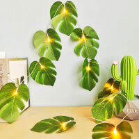 20ไฟ LED สีเขียวใบ Monstera ใบไฟสตริง300เซนติเมตรใบนางฟ้าไฟ LED ไฟนางฟ้าสำหรับห้องนอนแต่งงานทรอปิคอลธีมตกแต่ง