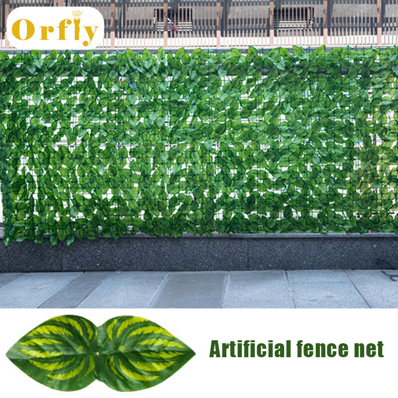 Artificial Leaves Screening artificial grass Roll UV Fade Protected Privacy Hedging artificial grass Wall Landscaping Garden Fence Plastic Balcony Screen Plant Fence Green Decor Privacy Screen