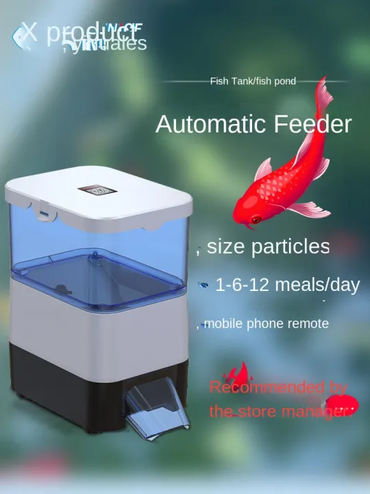 Solar WiFi Smart Fish Feeder Indoor Large Aquarium Automatic Fish Feeder Fish Feeder Large