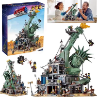 LEGO blockbuster movie 2 Collapse of the Statue of Liberty Fort Doomsday 70840 High difficulty assembled toy 45014