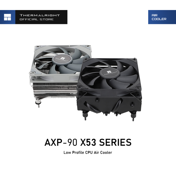 Thermalright AXP-90 X53 Series Low Profile CPU Cooler [Grey/Black/Full ...