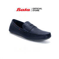 Bata บาจา รองเท้าคัทชู รองเท้าลอฟเฟอร์หนัง Loafers รองเท้าหนังหุ้มส้น สำหรับผู้ชาย รุ่น Frame สีกรมท่า 8419119