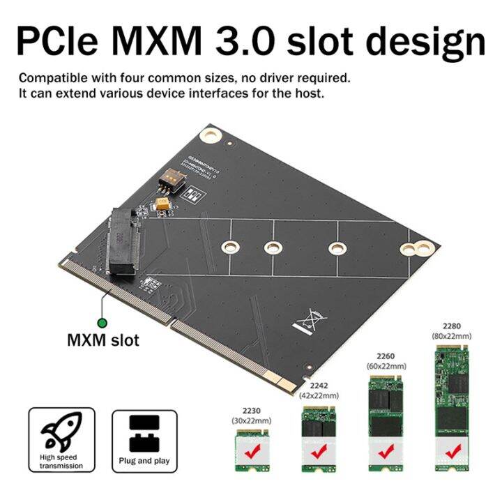 expansion-card-pcb-nvme-ssd-extend-adapter-card-pcie-mxm-3-0-to-m-2-nvme-support-2230-2242-2260-2280-hard-disk