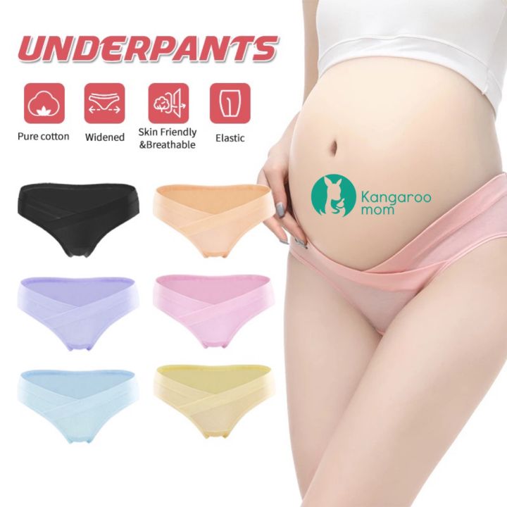 Women's underwear Maternity Underwear Women Pregnant Panties Cotton  U-Shaped Low Waist Pants