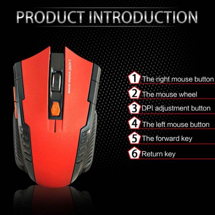 เมาส์ไร้สาย2-4grf-transmission-technology-gaming-mouse-ergonomics-เล่นเกม-อุปกรณ์-เมาส์ไร้สาย-mouse