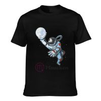 2022 Astronaut Basketball With Moon Cartoon Men Women Clothing T-Shirt Hip Hop Tops Cotton Tees