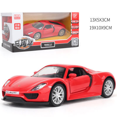 Bestoy 1:36 Porsche 918 Red Black Alloy Car Model Simulation Exquisite Diecasts Toy Car for Kids Truck Toys for Kids Toys for Boys Cars Toys Toy Truck