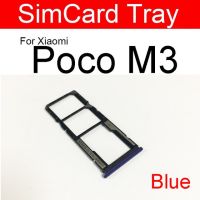 ถาดใส่ซิมการ์ดเต้ารับตัวแปลงสำหรับ Xiaomi Mi Poco F2 F3 X2 X3 M3 Pro ซิมช่องเสียบบัตร Sd อะไหล่ที่วางเครื่องอ่านการ์ดความจำ