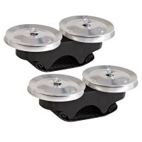 2Pcs Cajon Box Drum Companion Jingle Tambourine Percussion Instruments Accessory Hand Foot Tambourine