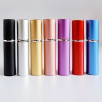 【CC】✚  7PCS  5ML Aluminum Refillable Perfume Bottle With Atomizer Parfume Spray