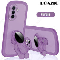 เคสมือจับสำหรับโทรศัพท์มือถือนักบินอวกาศ ROAZIC สำหรับ Huawei Nova Y70/Huawei Nova Y71เคสแบบมีขาตั้งได้ซิลิโคนนิ่มใส