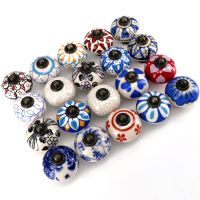 ┋✇♣ 1PC Decorative Ceramic Cupboard Door Knobs Vintage Porcelain Dresser Drawer Knobs Pulls Furniture Cabinet Knobs Handles