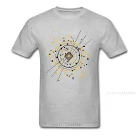 Geek Chic Complex Atom Print Men T-shirt Black White Grey Fashion Tops &amp; Tees Wholesale Novelty Cartoon Geometry - T-shirts - AliExpress