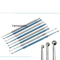 【LZ】◘  Equipamento de oftalmologia molusco curette espátula médica de cabeça dupla glândula meibomiana curette dermatologia verruga raspagem ferramenta