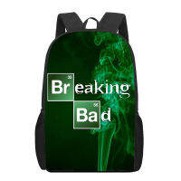 Breaking Bad 3D พิมพ์กระเป๋านักเรียนสำหรับวัยรุ่นหญิงหลักเด็กกระเป๋าเป้สะพายหลังกระเป๋าหนังสือเด็ก Bookbag Satchel Mochila Infantil