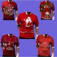 2023 newSanta Tree T-shirt, 3D printed Christmas and New Year T-shirts, male and female short sleeves