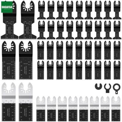 DAGAFGA ใบเลื่อยมัลติทูลใบมีดคมเลื่อยวงเดือน,ใบมีดเลื่อยตัดเหล็กพลาสติกไม้ใบมีดตัดเร็ว50ชิ้น